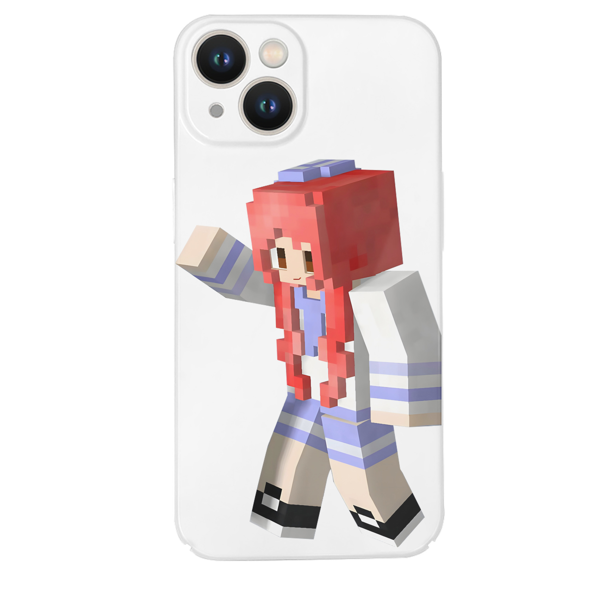 （画像用） マインクラフト ブロックの世界 Minecraft MC Block world 【iPhone 14シリーズ対応】ハードケース